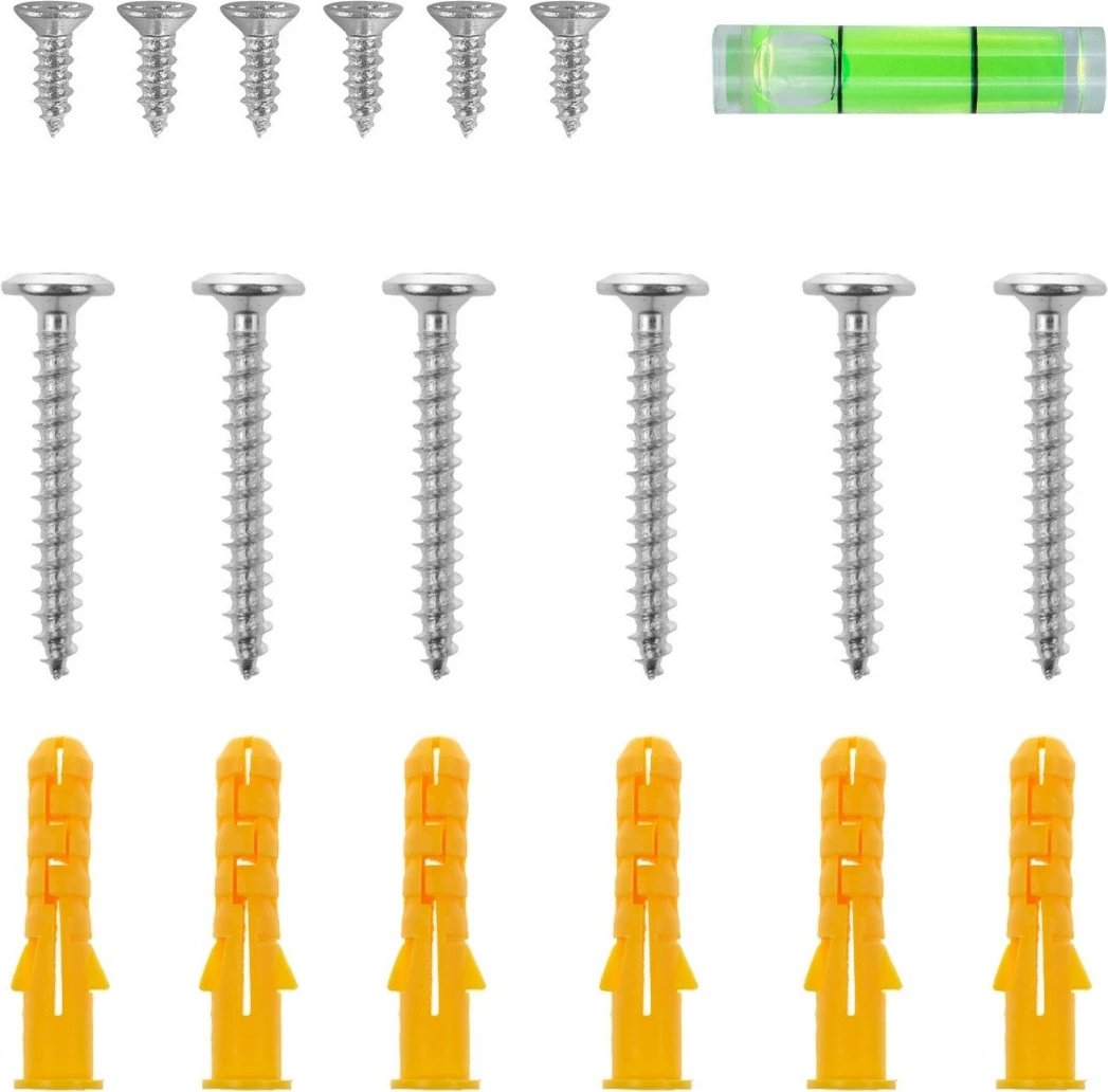 Raft palosës muror, Maclean, MC-129 WD, 100x20 cm, ngarkesë 50 kg, druri/e bardhë
