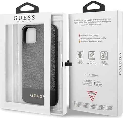 Mbështjellës Guess 4G Stripe për iPhone 11/XR, 6.1", Gri