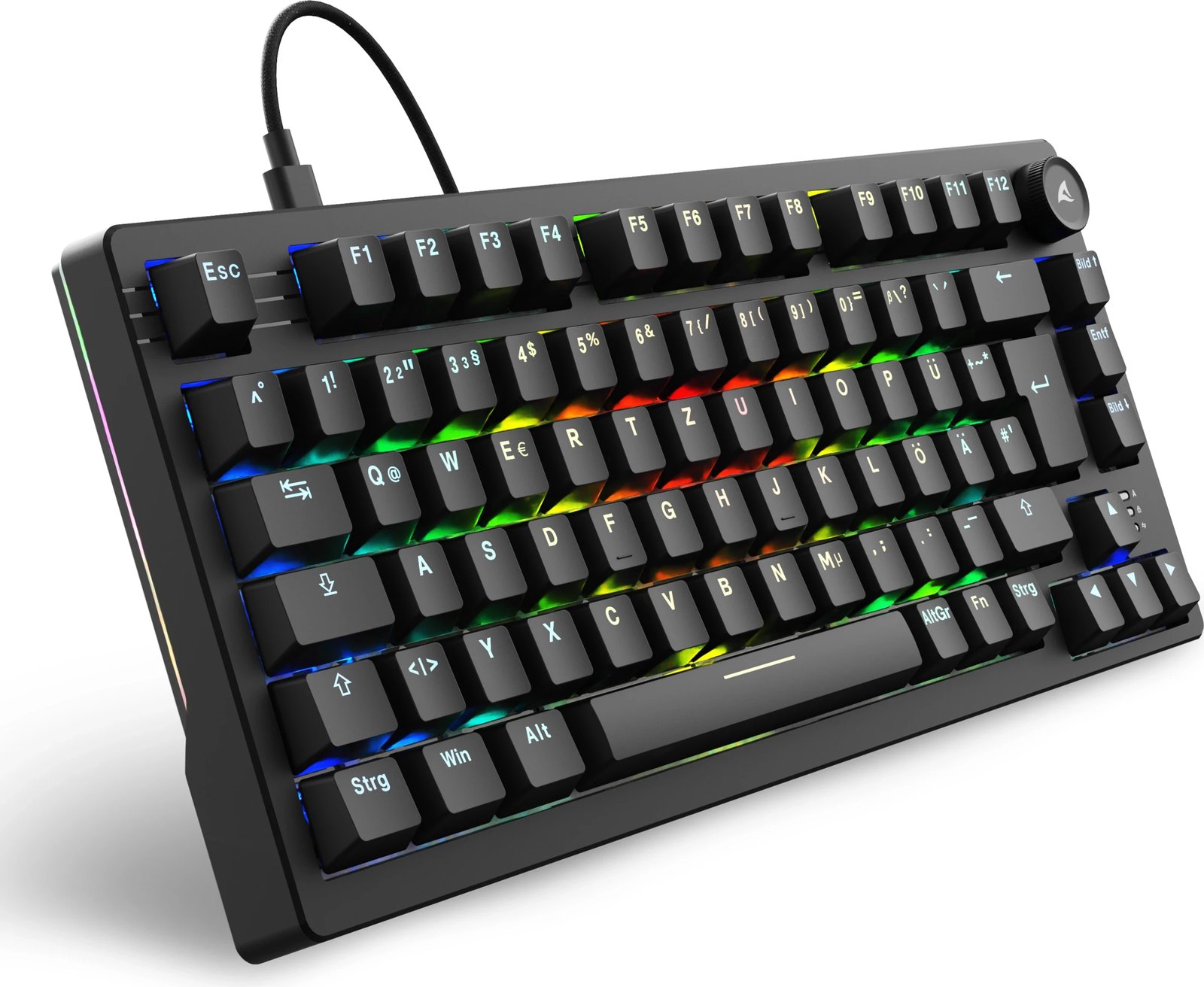 Tastierë gaming Sharkoon Skiller SGK25, RGB, DE, e zezë
