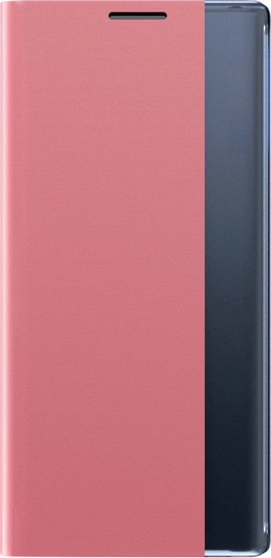 Mbështjellës Hurtel Sleep Case bookcase me smart window për iPhone 13 mini, rozë