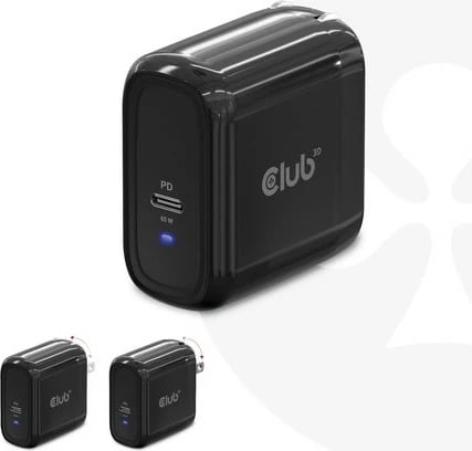 Karikues Club3D 1xUSB Type-C PD 65W GaN, i zi