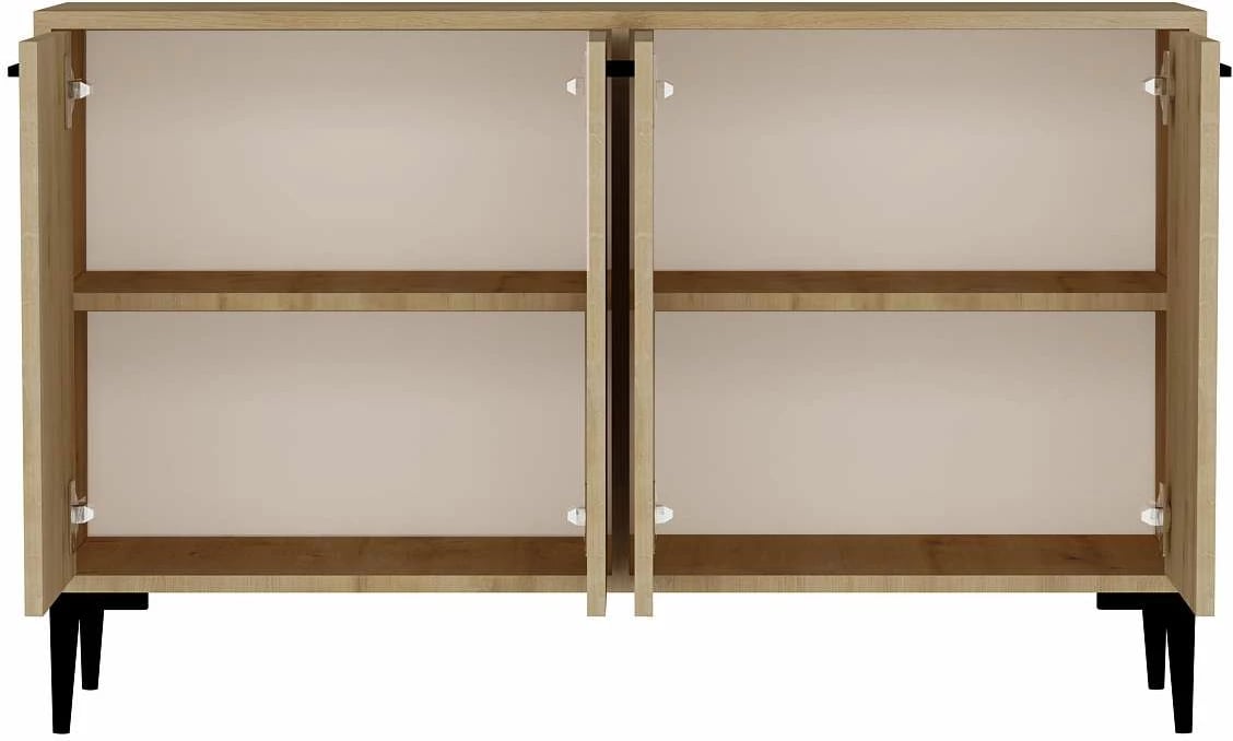 Konsolë Hanah Home, Frezya, ngjyrë lisi Sapphire Oak