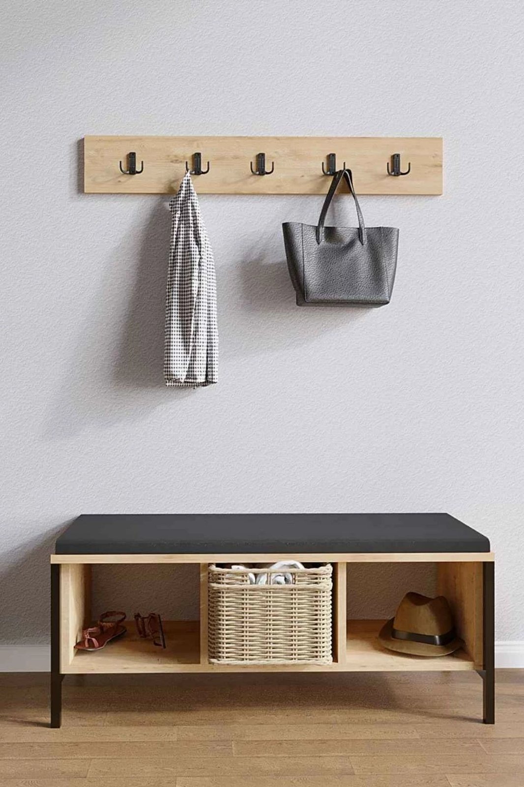 Dollap për këpucë Hanah Home, Shanel, ngjyrë Sapphire Oak