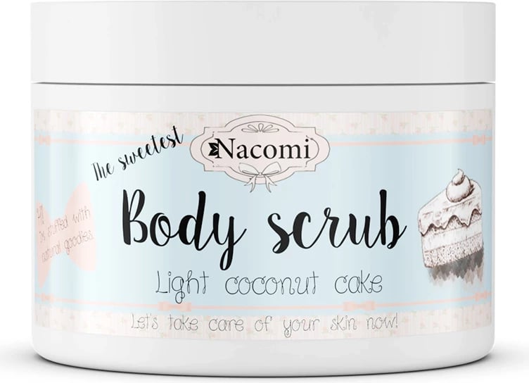Peeling për trup Nacomi Light Coconut Cake për femra, 200g