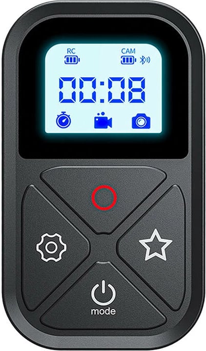 Telekomandë Telesin GP-RMT-T10 për GoPro Hero 12/11/10/9/8/MAX, me rrip dore, Bluetooth, e zezë