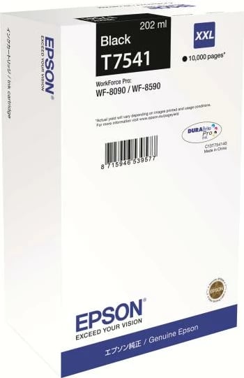 Kartrixh boje Epson T7541 200 ml XXL, e zezë