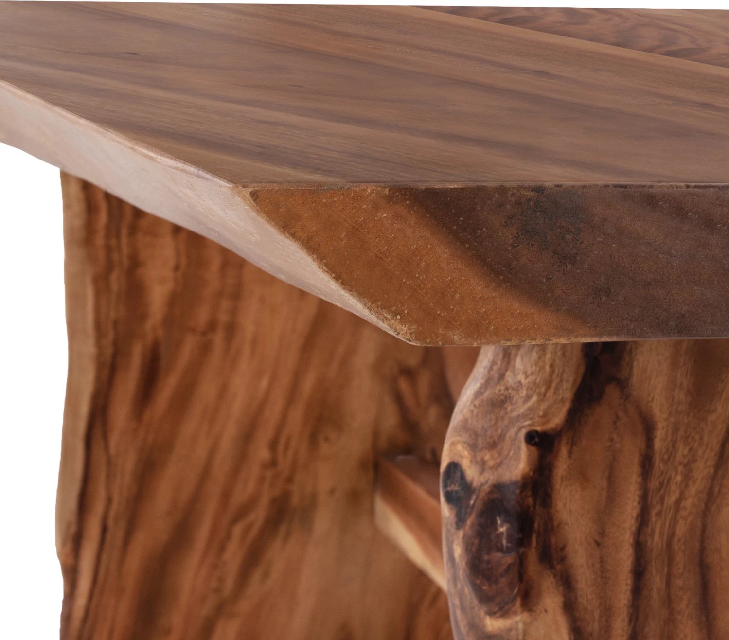 Tavolinë ngrënieje ULYSES, dru SUAR, ngjyrë natyrale, 300x100x78H cm