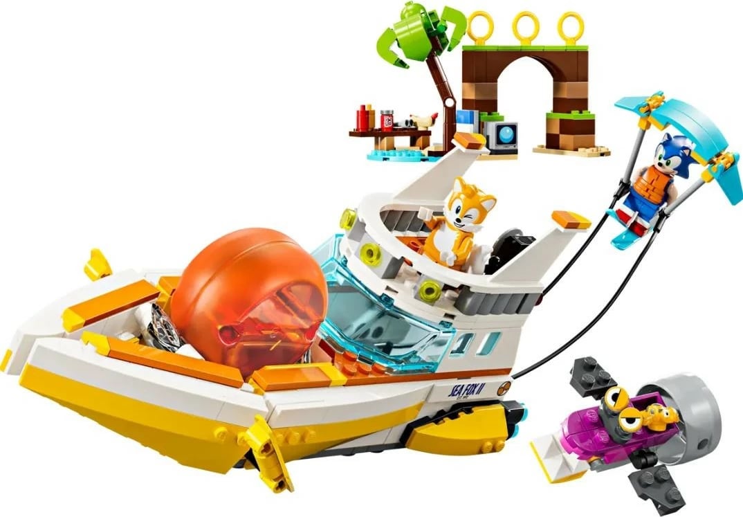 Set LEGO Sonic the Hedgehog Tails and Boat Adventure 76997, 393 pjesë, plastikë Set LEGO Sonic the Hedgehog Tails and Boat Adventure 76997, 393 pjesë, plastikë