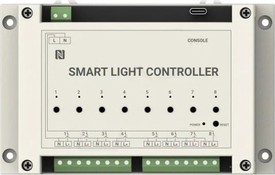Kontroller dritash Milesight Smart, LoRaWAN, 16A, 8 dalje