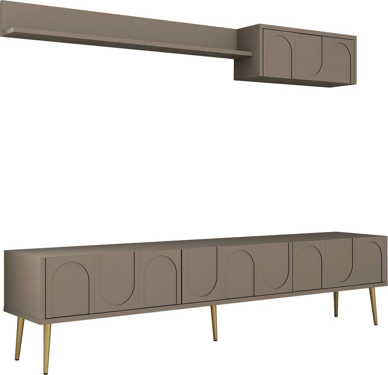 Komodë TV Skye Decor, Lyon 2 - Atlas, ari