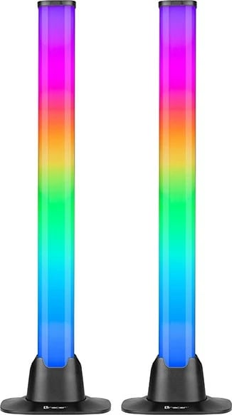 Set llamba RGB tavoline Tracer TRAOSW47008, kontroll me aplikacion Tuya, LED, USB, E zezë, 2 copë