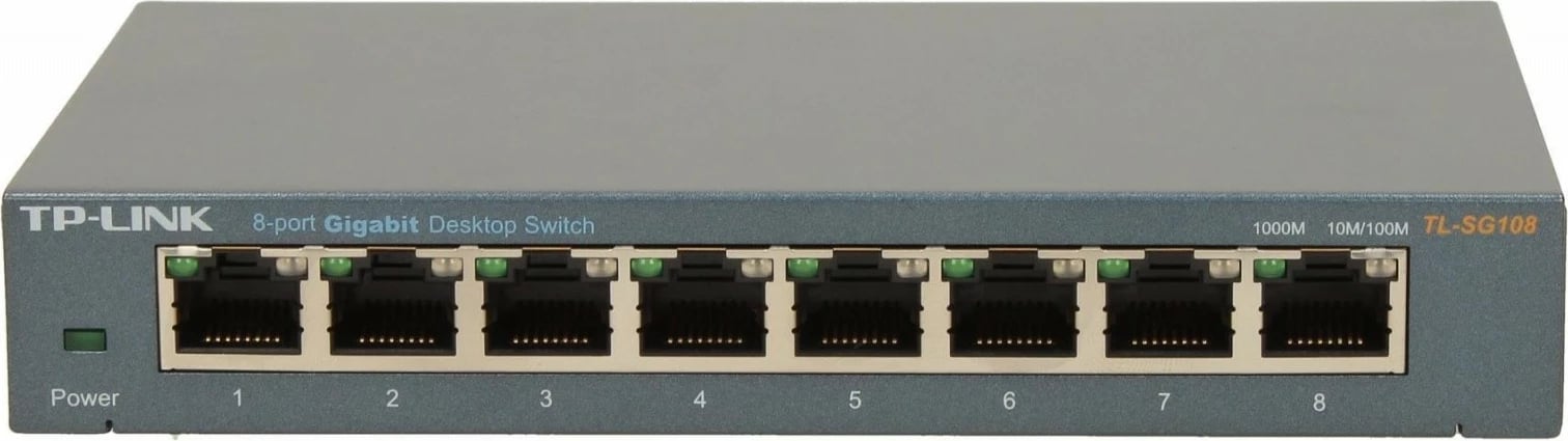 Switch TP-LINK TL-SG108, 8 porte Gigabit, Desktop