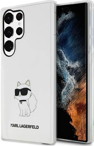 Mbështjellës Karl Lagerfeld Choupette për Samsung Galaxy S23 Ultra, Transparent