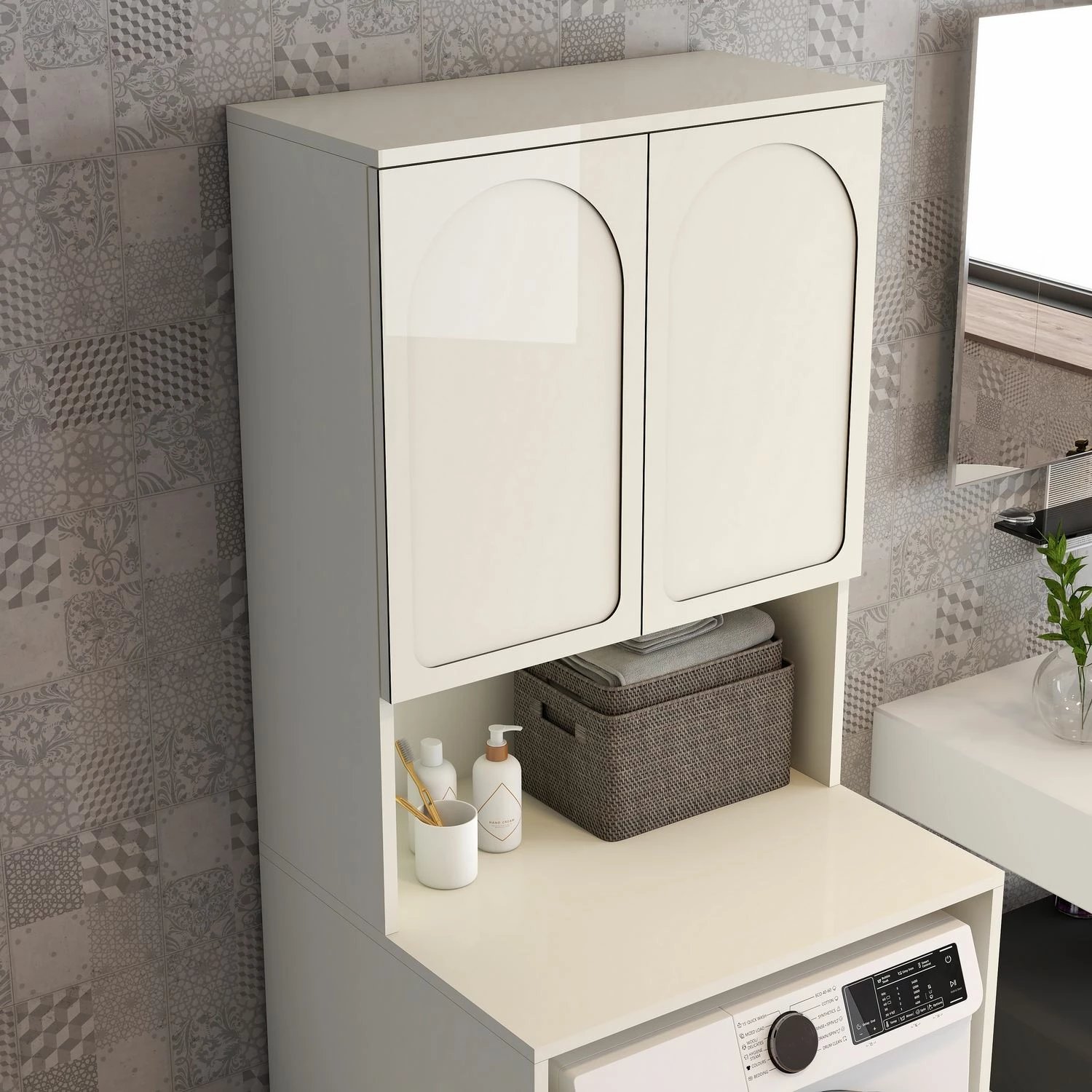 Dollap për lavatriçe, ngjyrë krem, Skye Decor Lyon 60