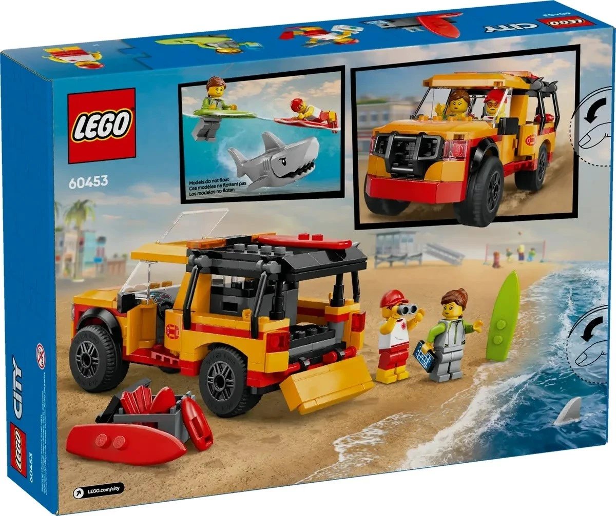 Set LEGO City 60453, Kamion shpëtimi plazhi, 2 minifigura