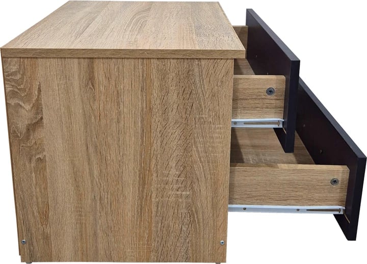 Komodinë Athos, sonoma-antracit, 48x40x41.5cm