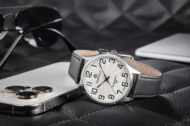 Orë dore për meshkuj PERFECT GXB452-03, e zezë