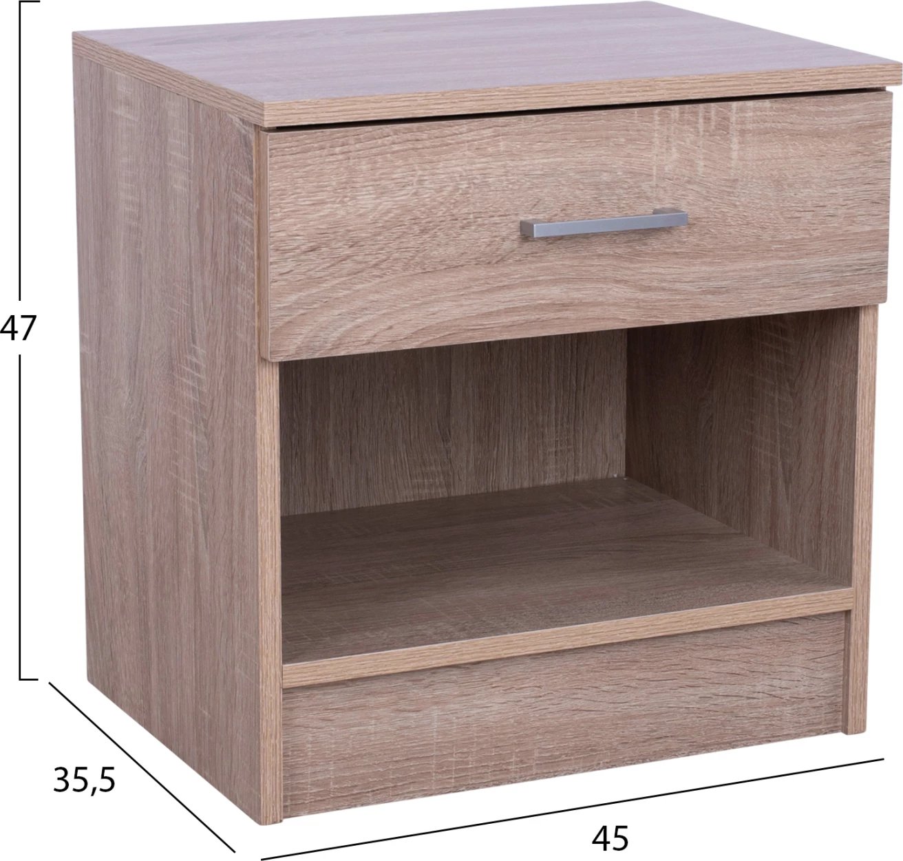 Komodinë me një sirtar Sonama 45x35x47cm FH2345.01