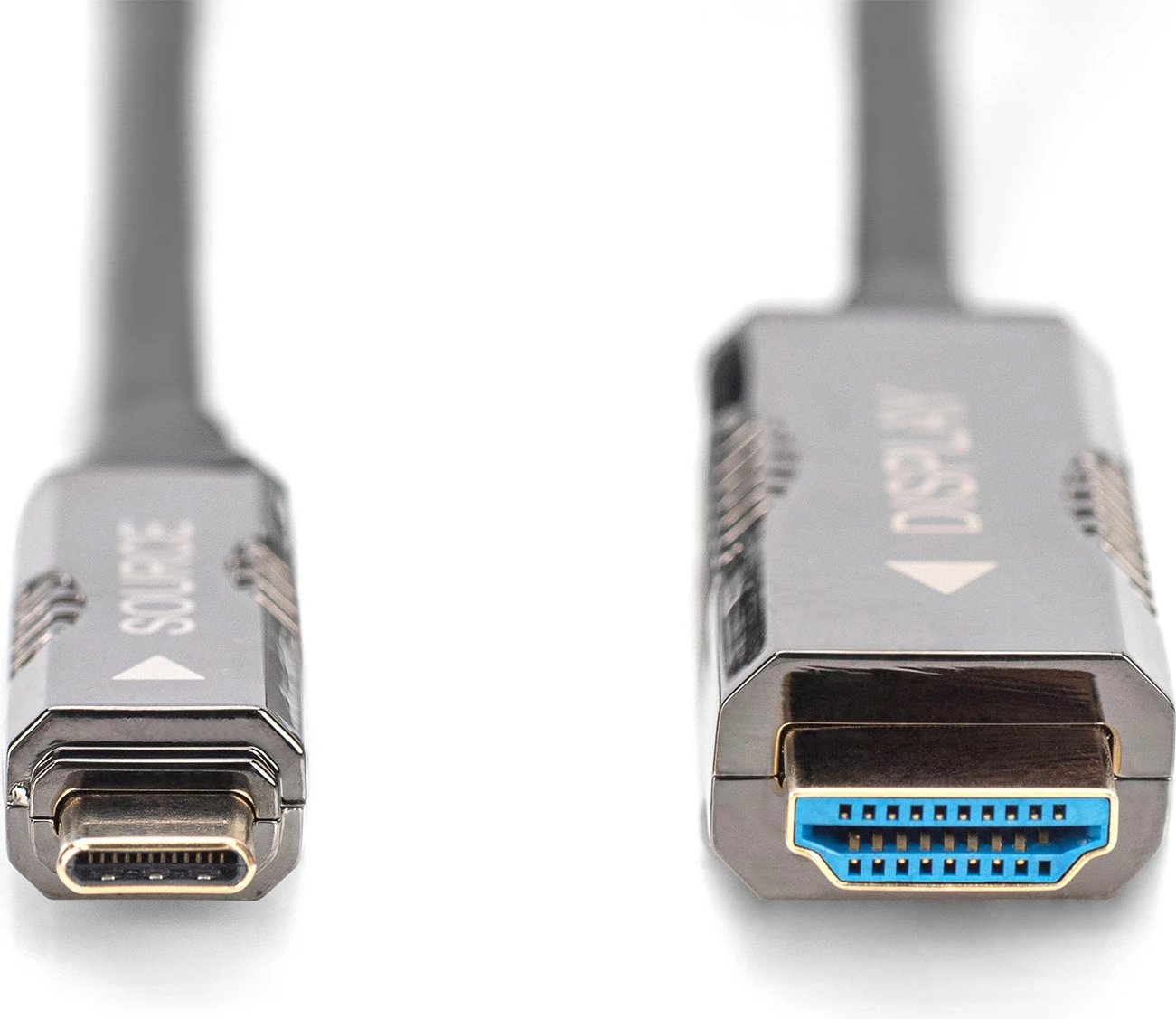 Kabllo adapter Digitus USB Type-C në HDMI 4K, 20m, i zi