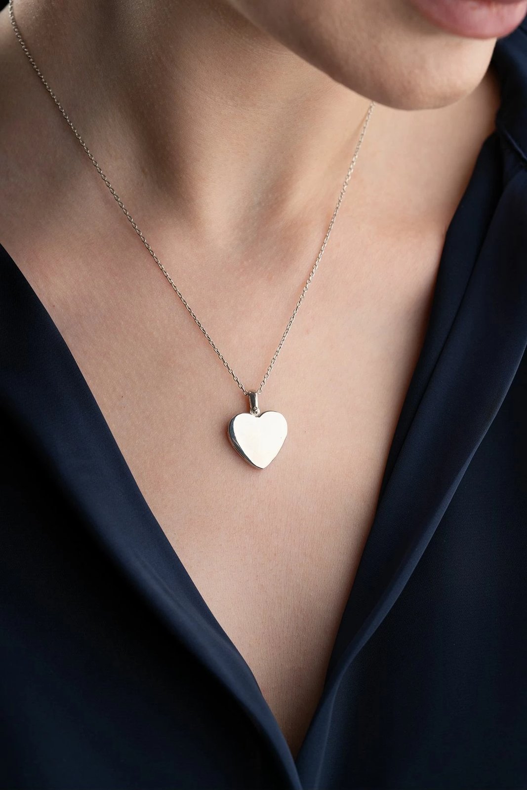 Varëse argjendi, zemër, ngjyrë gri, Jumeon, SİLVANOJEWELRY0000161