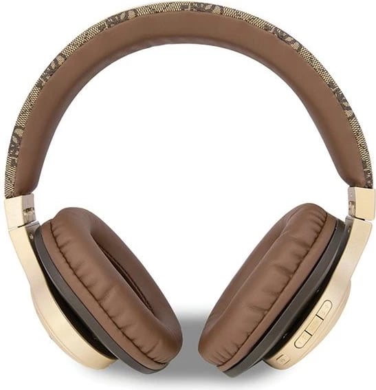 Kufje Bluetooth Guess GUBH604GEMW, on-ear, 32 orë, Kafe
