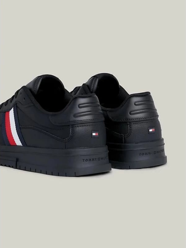Këpucë për meshkuj Tommy Hilfiger Supercup, të zeza