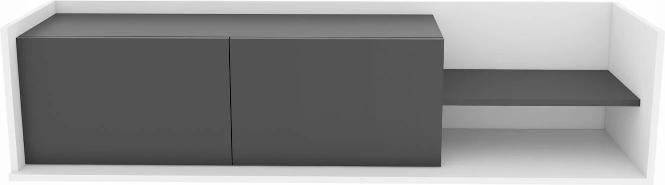 Komodë TV Skye Decor, e bardhë, antracit