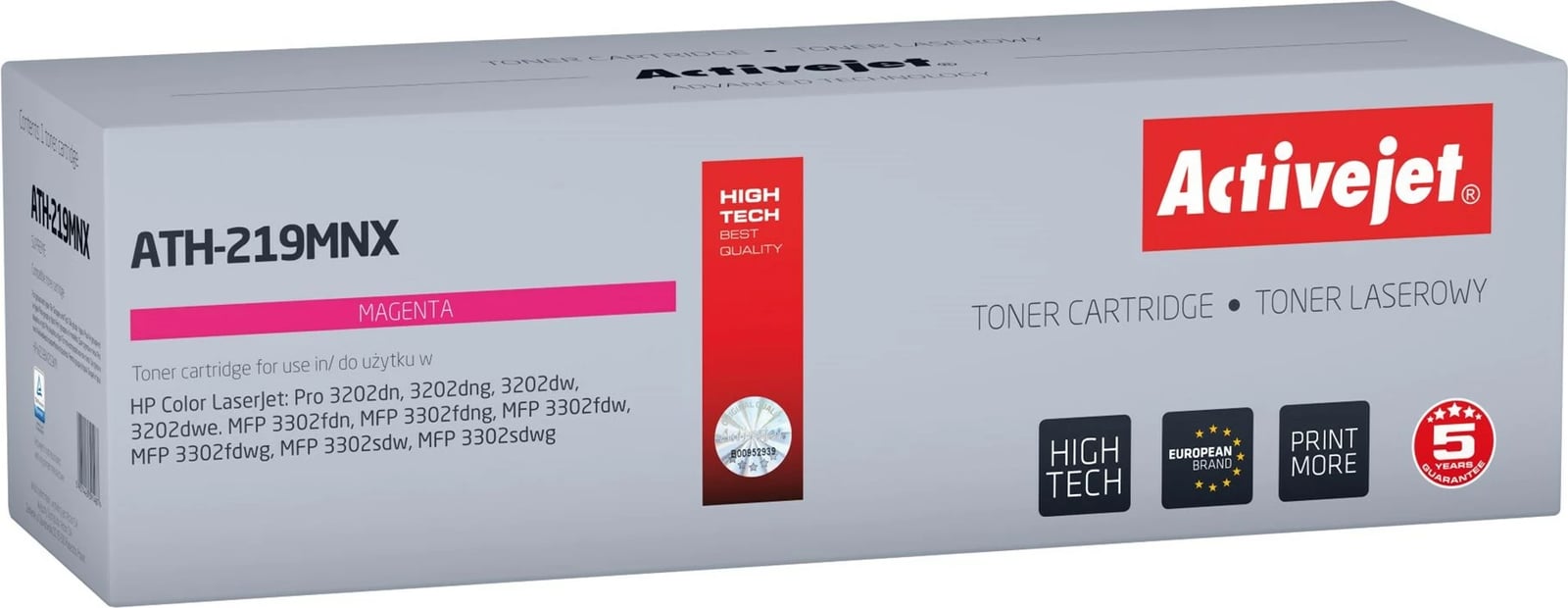 Toner Activejet ATH-219MNX për HP, magenta, 2500 faqe, me chip