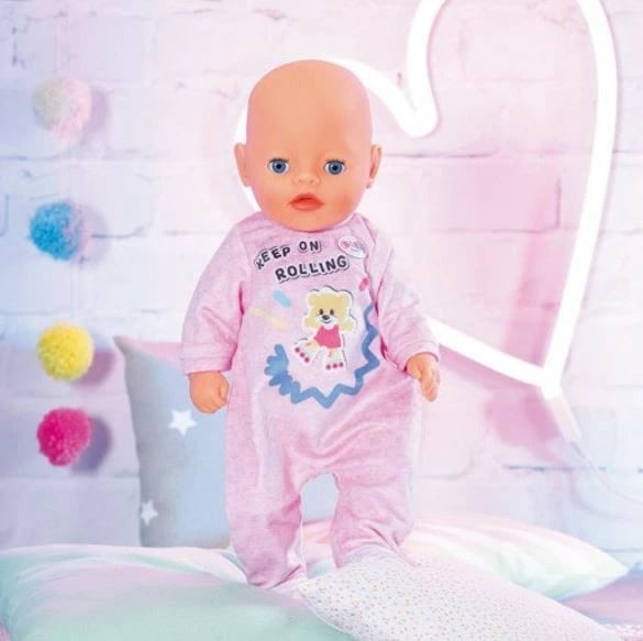 Rroba gjumi për kukulla BABY born, Zapf, 36 cm, rozë, me varëse