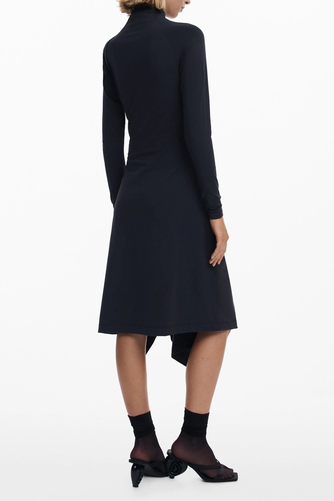 Fustan i shkurtër DESIGUAL për femra, i zi