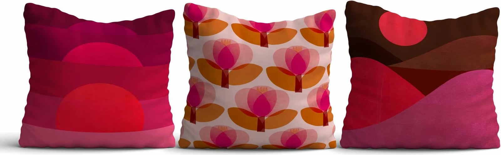 Set jastëkësh me mbulesa, dizajn Aberto, Asr_plw25 - 29, 3 copë