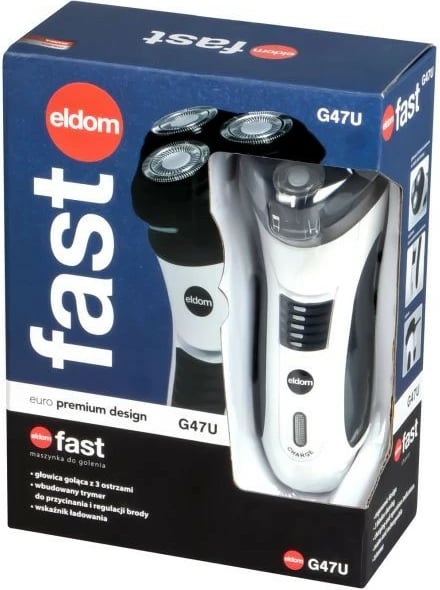 Makinë rroje Eldom G47, për meshkuj, Bardhë/Zi Makinë rroje Eldom G47, për meshkuj, Bardhë/Zi