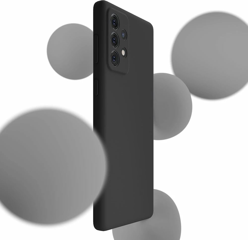 Mbështjellës silikon Samsung Galaxy A53 5G 3mk, i zi