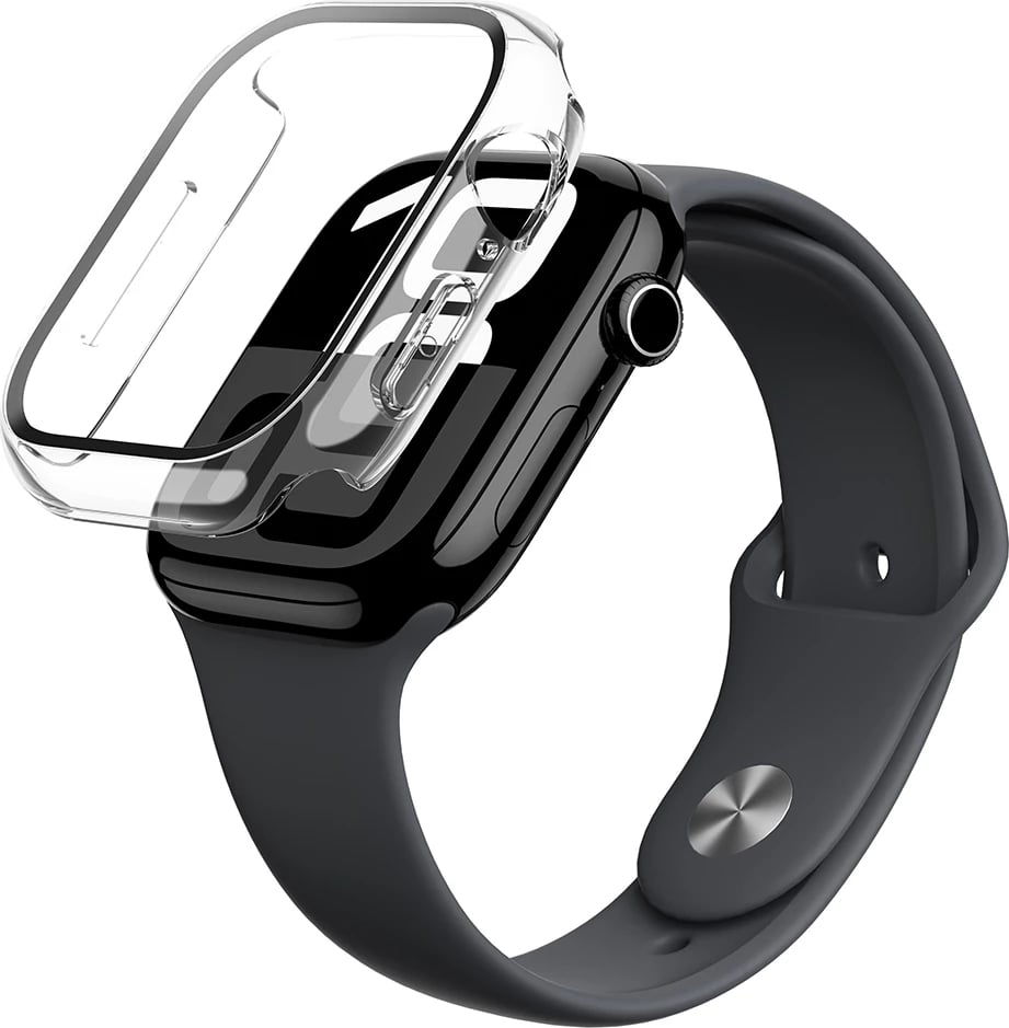 Mbështjellës AmazingThing Radix Glass për Apple Watch 46mm, Transparent