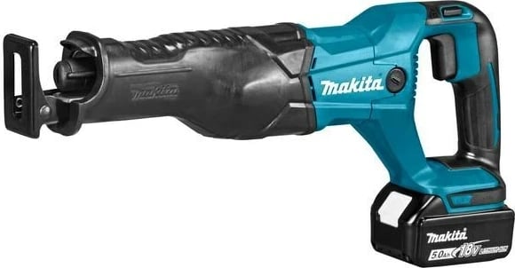 Sharrë reciproke MAKITA DJR186RTE, 18V, 5Ah, turkeze
