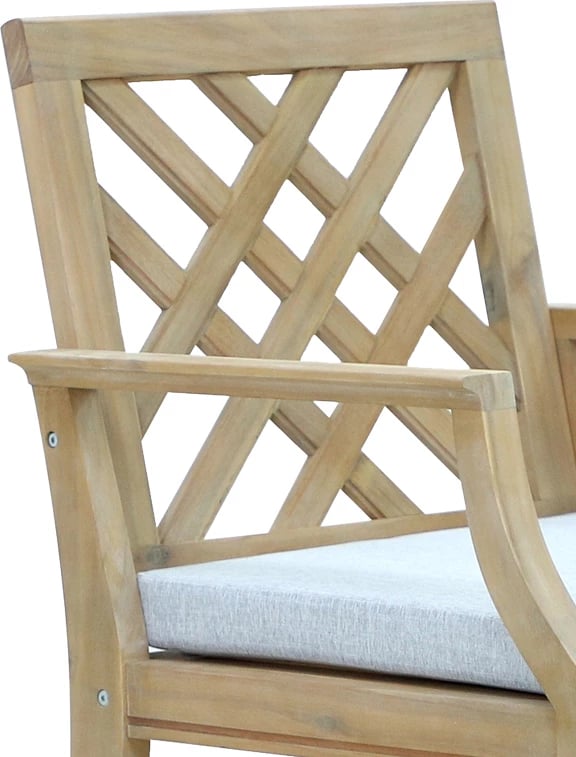 Karrige për bar Amalfi dru akacie-bezhë 59x63.5x104.9cm