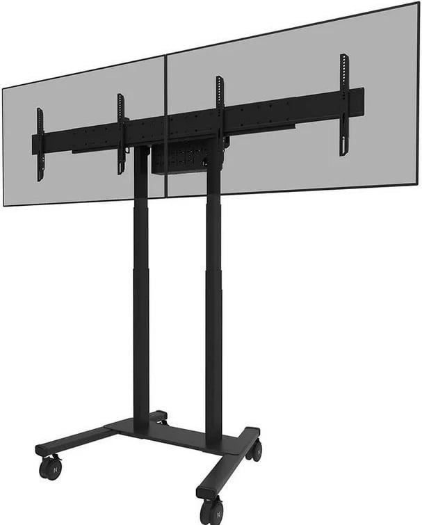 Adapter dy-ekranësh për mbajtëse, Neomounts ADM-875BL2, 42-65 inç, VESA deri 2000x600, deri 50 kg për ekran (100 kg max), për FL55-875BL1/WL55-875BL1, zi
