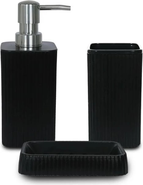 Set banjoje 3 pjesësh Mijölnir, PZR-044, ngjyrë e zezë