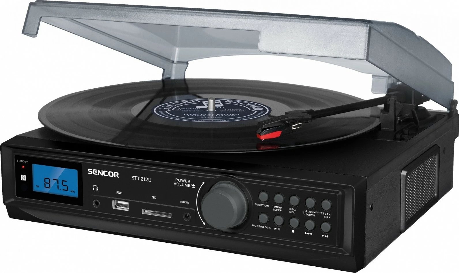 Gramafon Sencor STT 212U, FM, USB/SD, MP3, Bluetooth, i zi
