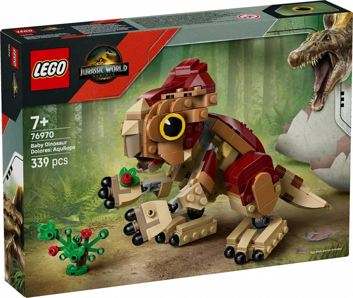 Set LEGO Jurassic World 76970 Little Dinosaur Dolores: Aquilops, 339 pjesë