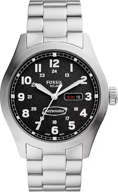 Orë dore për meshkuj Fossil Defender, argjendtë