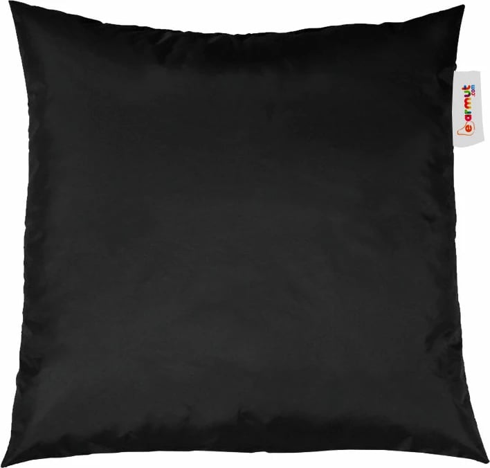 Jastëk pouf i zi, 40x40 cm