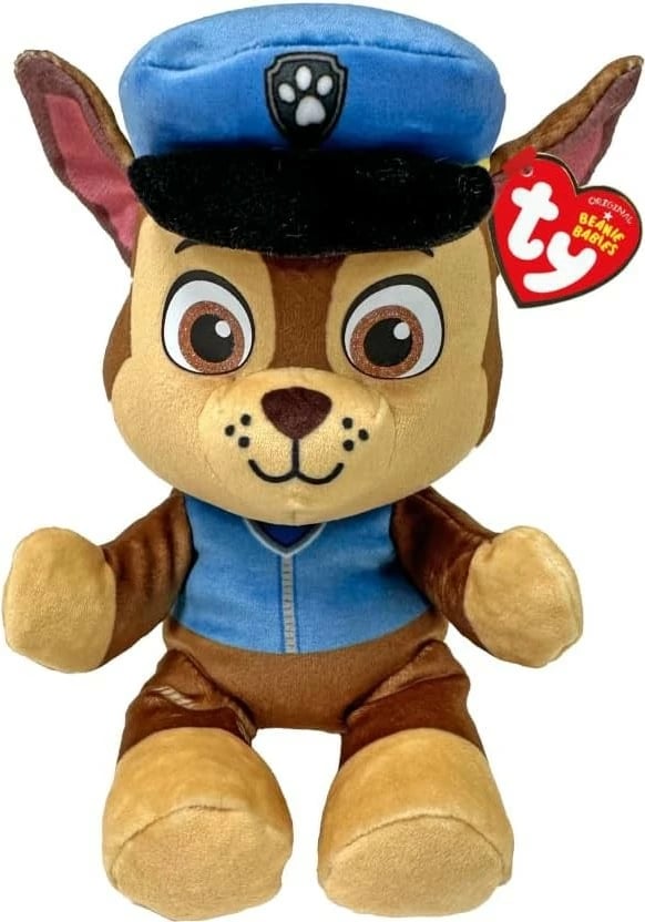 Lodër pelushi Paw Patrol Chase Ty 15 cm, shumëngjyrëshe
