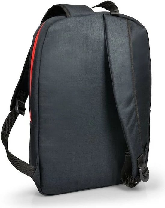 Rucksack PORT Designs Essential, për notebook/tablet deri 15.6", zi/kuqe