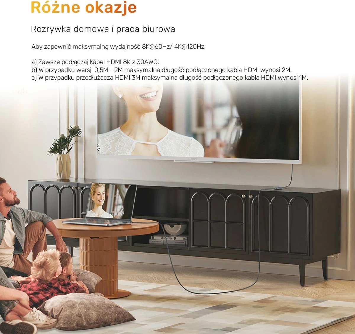 Zgjatës HDMI Unitek 2.1, 8K 1m, ngjyrë argjend e zezë Zgjatës HDMI Unitek 2.1, 8K 1m, ngjyrë argjend e zezë