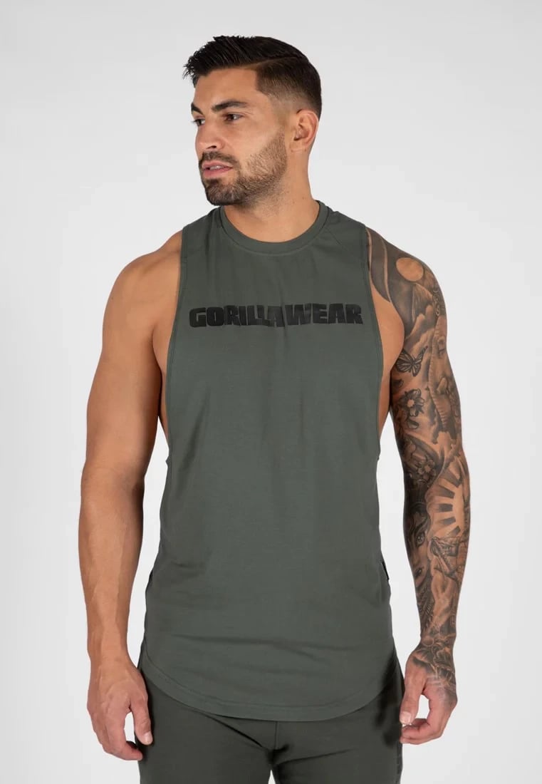 Milo Drop ArmholeTank Top -  Green