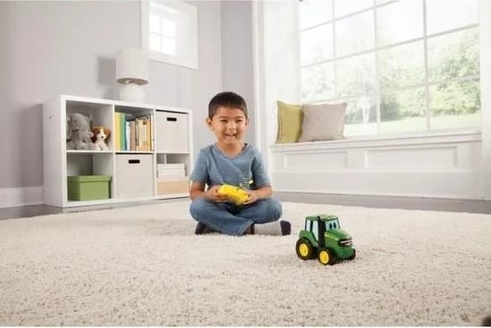 Traktor RC Tomy John Deere Johnny, Elektrik, 1:32, Gjelbër