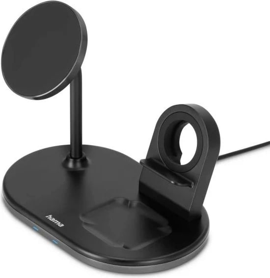 Mbushës induktiv Hama MagCharge Multi 15 W, i zi