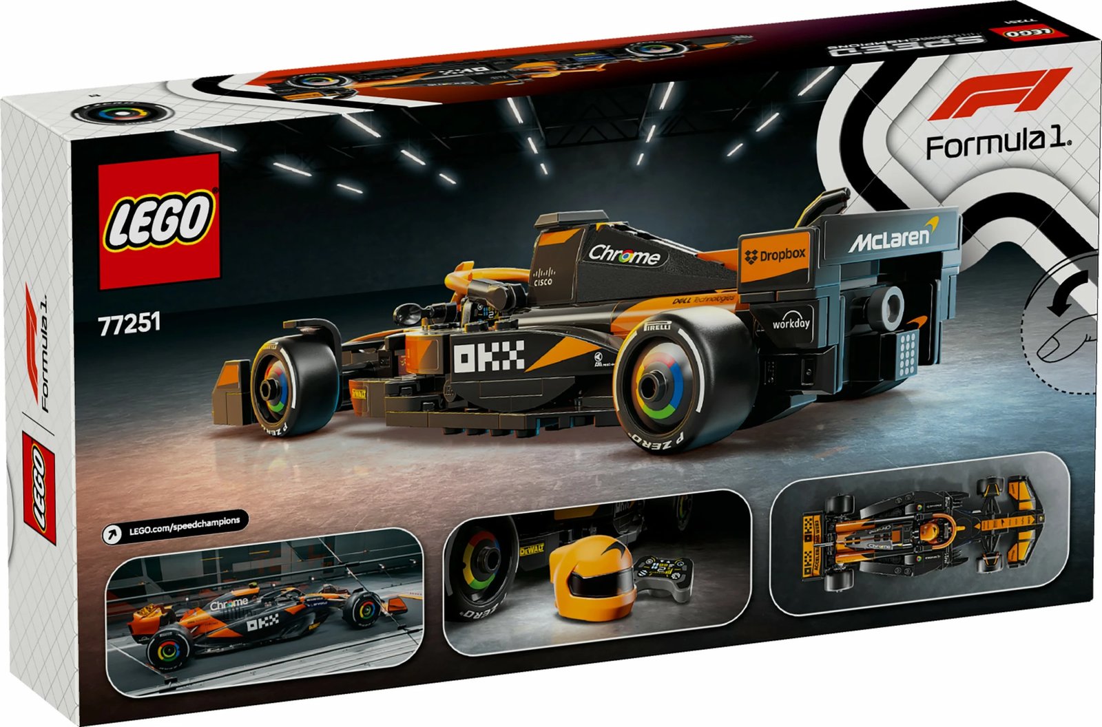 Set ndërtimi LEGO McLaren F1® Team MCL38, 269 pjesë, shumëngjyrësh