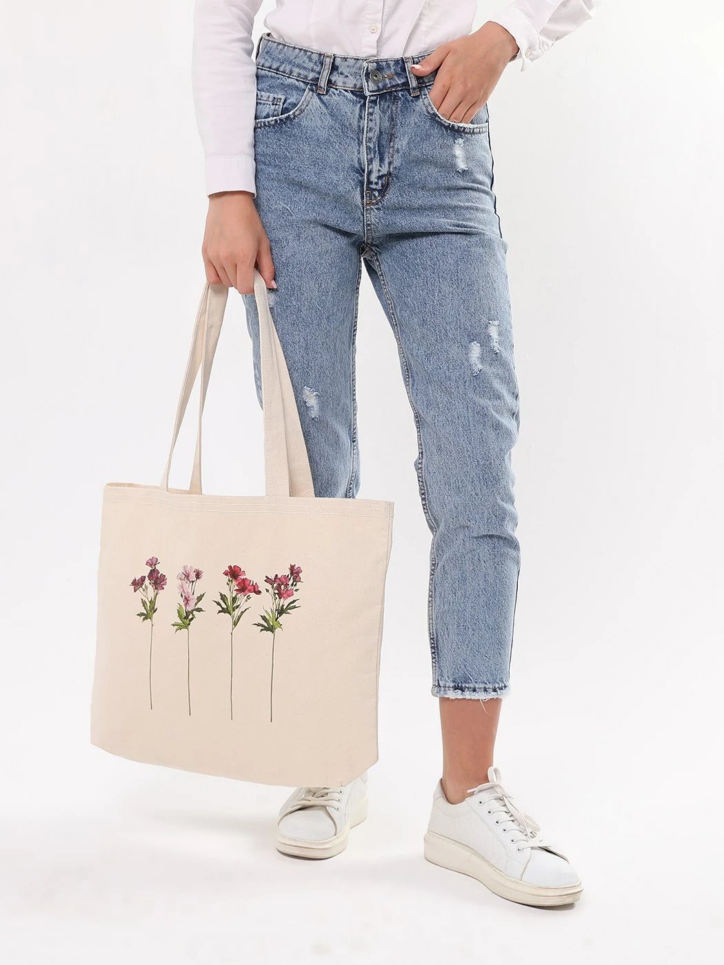 Çantë tote Zoozie Bags, krem, 1685